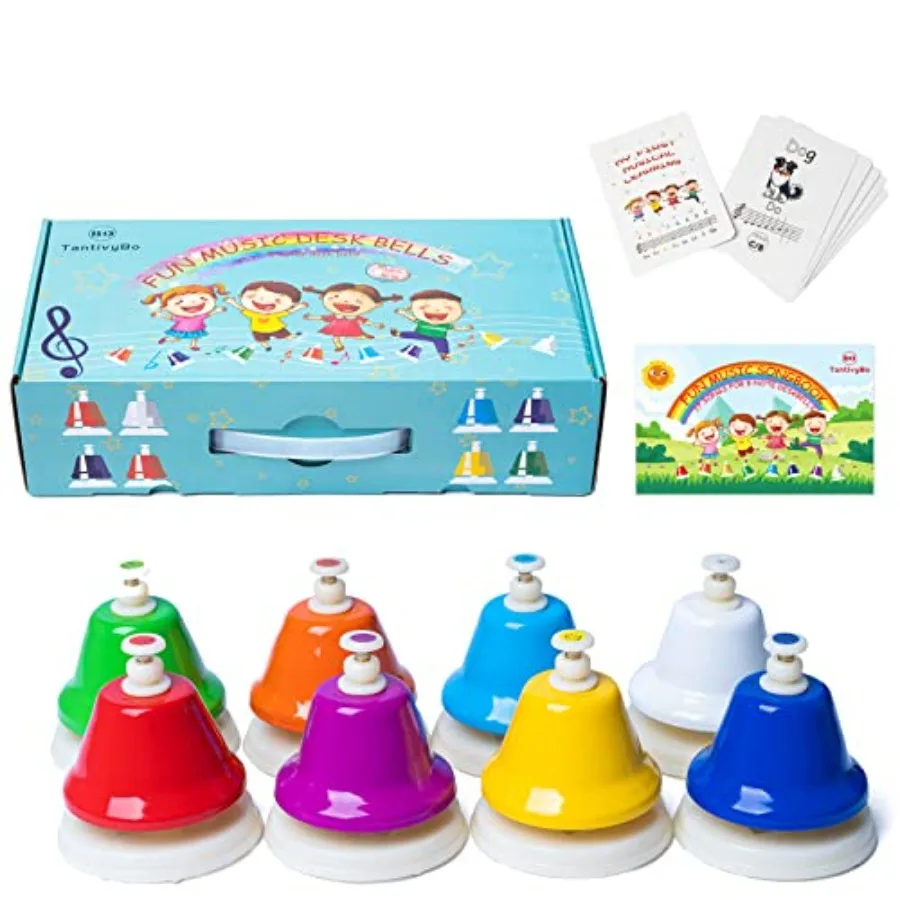 Desk Bells Rainbow Diatonic Hand Bells for with 17 Songbook and Musical Flash Cards Toddler Preschool Musical Learning Toys Boy
Desk Bells Rainbow Diatonic Hand Bells for with 17 Songbook and Musical Flash Cards Toddler Preschool Musical Learning Toys Boy