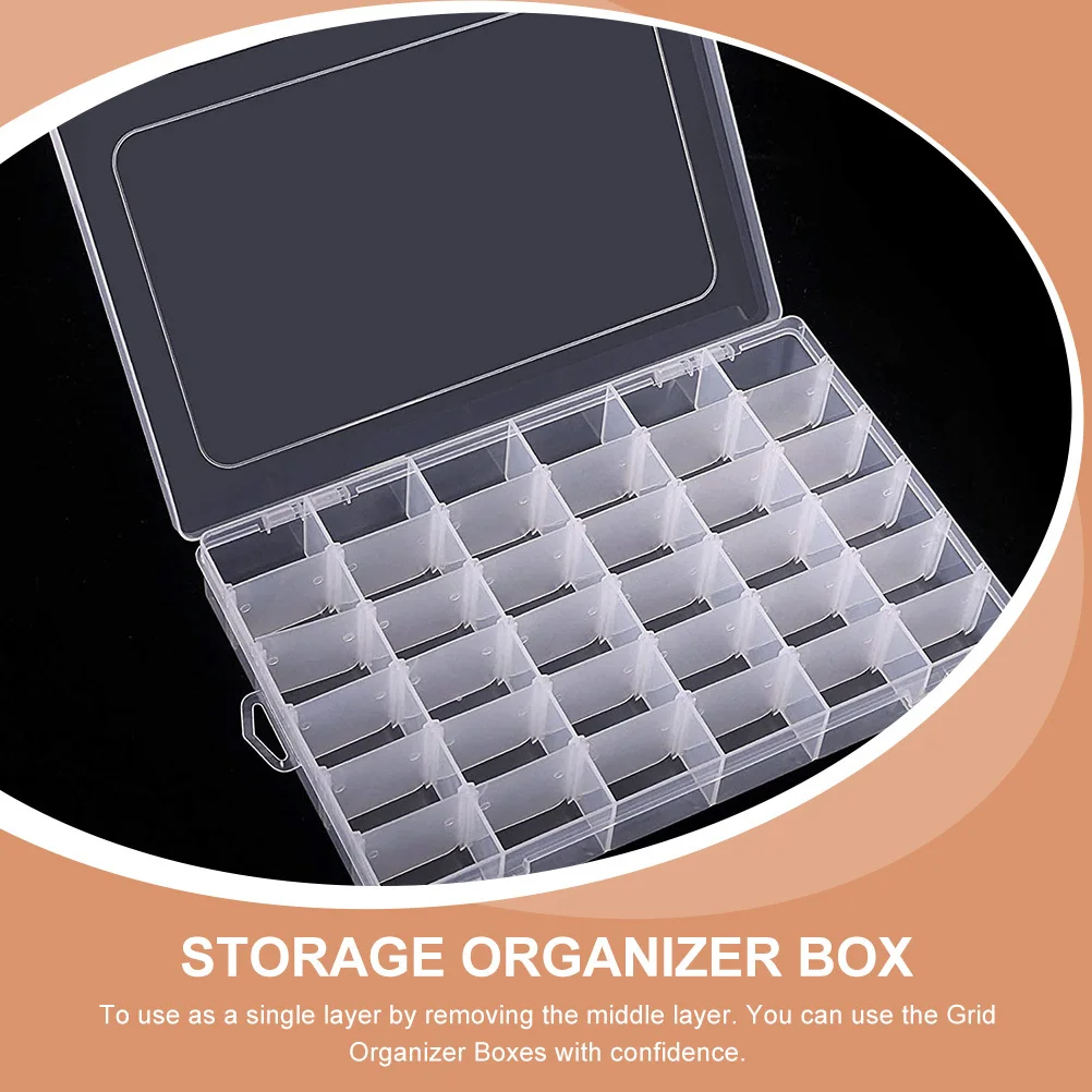 2Pcs Tool Box Organizer Boxes Grid Design Non-Slip Handle Removable Compartments Small Parts Storage Organizer Box for Screws
2Pcs Tool Box Organizer Boxes Grid Design Non-Slip Handle Removable Compartments Small Parts Storage Organizer Box for Screws