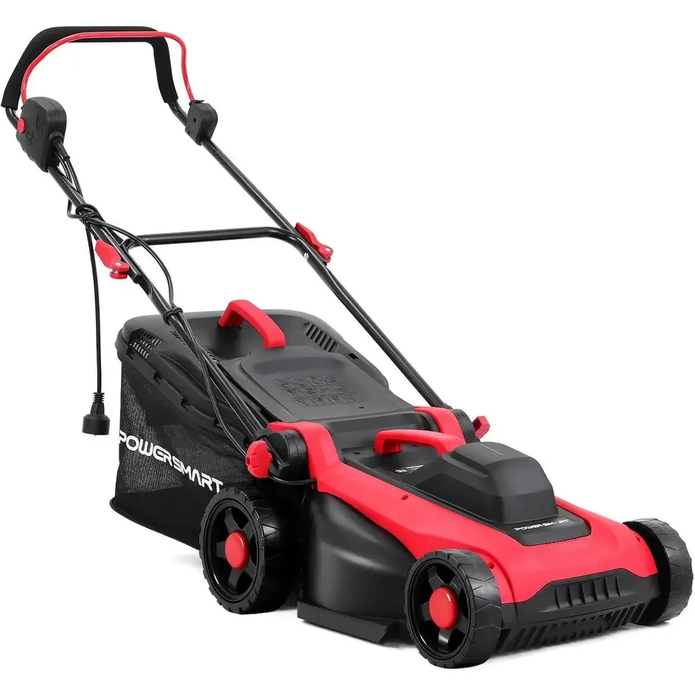 Corded Electric Lawn Mower 14-Inch 12.5AMP with Adjustable Handle Height, 6 Cutting Heights from 1" to 3" & 10-Gallon Collectio
Corded Electric Lawn Mower 14-Inch 12.5AMP with Adjustable Handle Height, 6 Cutting Heights from 1" to 3" & 10-Gallon Collectio