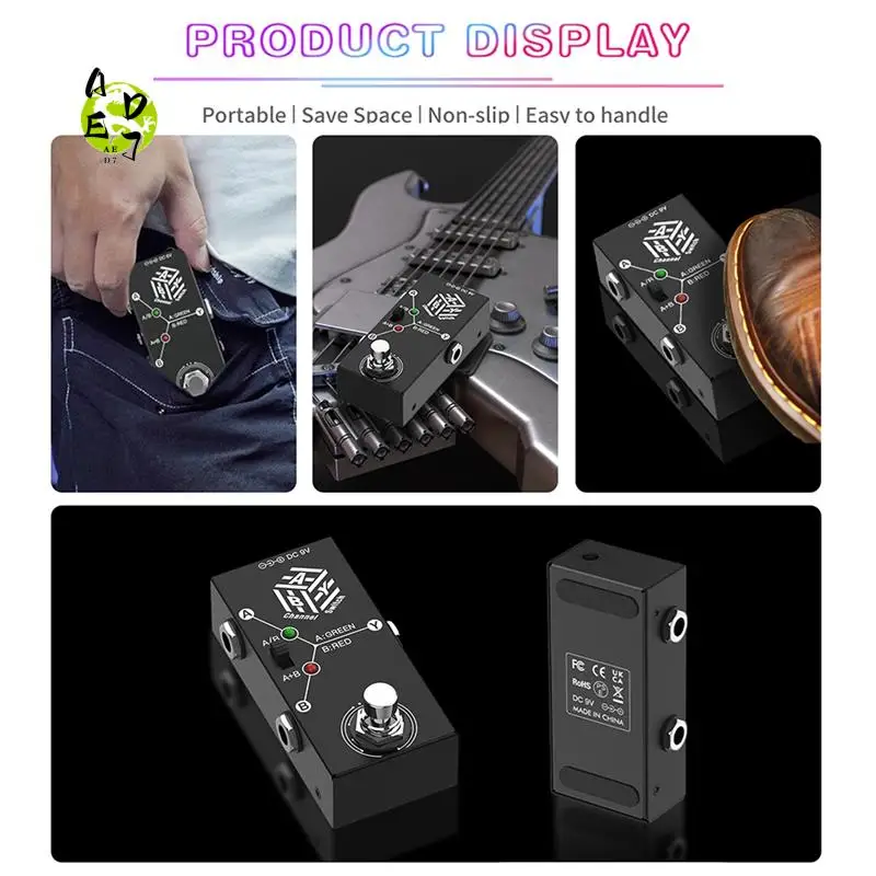 AED7-ABY Switch Guitar Pedal - Mini Selector Metal Casing Anti-Slip Compact Design For Efficient Signal Transmission
AED7-ABY Switch Guitar Pedal - Mini Selector Metal Casing Anti-Slip Compact Design For Efficient Signal Transmission