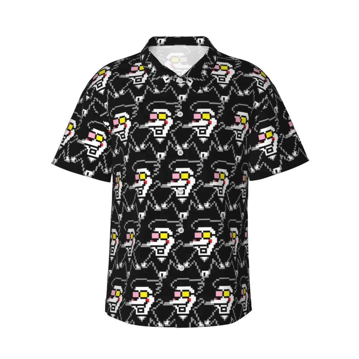 Deltarune Chapter 2 Spamto Men's Shirts Hawaiian Short Sleeve Shirt Funny Button Tops for Summer Beach
Deltarune Chapter 2 Spamto Men's Shirts Hawaiian Short Sleeve Shirt Funny Button Tops for Summer Beach