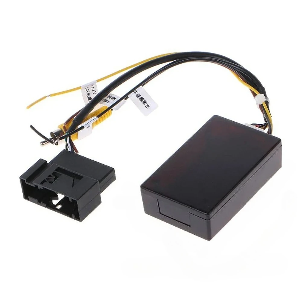 12V Car Rear View Camera RGB To RCA AV CVBS Signal Converter Decoder Box Adapter for VW RCD510 RNS510 RNS315 OEM Reverse Camera