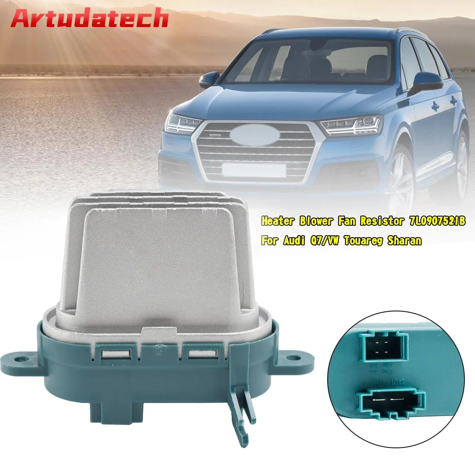 Нагреватель Artudatech, резистор вентилятора 7L0907521B для Audi Q7/VW Touareg Sharan, автомобильные аксессуары
Нагреватель Artudatech, резистор вентилятора 7L0907521B для Audi Q7/VW Touareg Sharan, автомобильные аксессуары