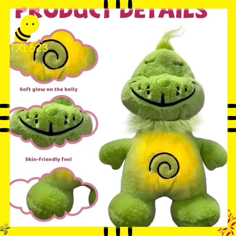 Green Shaggy Anime Plush Toy Breathing Companion Doll with Glowing Belly Stuffed Animal for Kids Holiday Gift
Green Shaggy Anime Plush Toy Breathing Companion Doll with Glowing Belly Stuffed Animal for Kids Holiday Gift