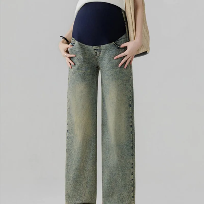 Maternity Straight Leg Pants Spring Autumn Jeans Belly Support Trousers Casual Wear Slimming and Wide Leg Pants
Maternity Straight Leg Pants Spring Autumn Jeans Belly Support Trousers Casual Wear Slimming and Wide Leg Pants