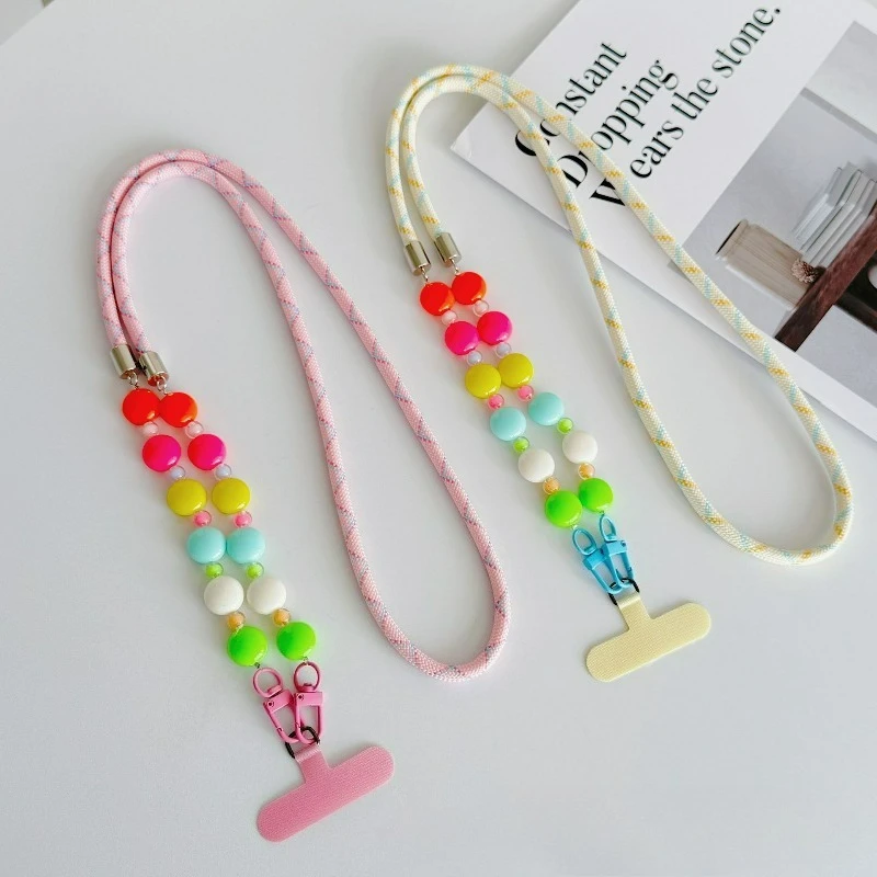 Dopamine Color Beads Mobile Phone Lanyard, Crossbody Camera Keychain Water Cup Bag Lanyard
Dopamine Color Beads Mobile Phone Lanyard, Crossbody Camera Keychain Water Cup Bag Lanyard