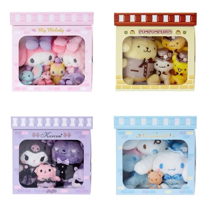 Sanrio Happy Family, плюшевая игрушка, набор кукол, серия Melody Kuromi Cinnamoroll, помпон Purin, подарочная коробка, милые аниме-игрушки для рождественского подарка
Sanrio Happy Family, плюшевая игрушка, набор кукол, серия Melody Kuromi Cinnamoroll, помпон Purin, подарочная коробка, милые аниме-игрушки для рождественского подарка