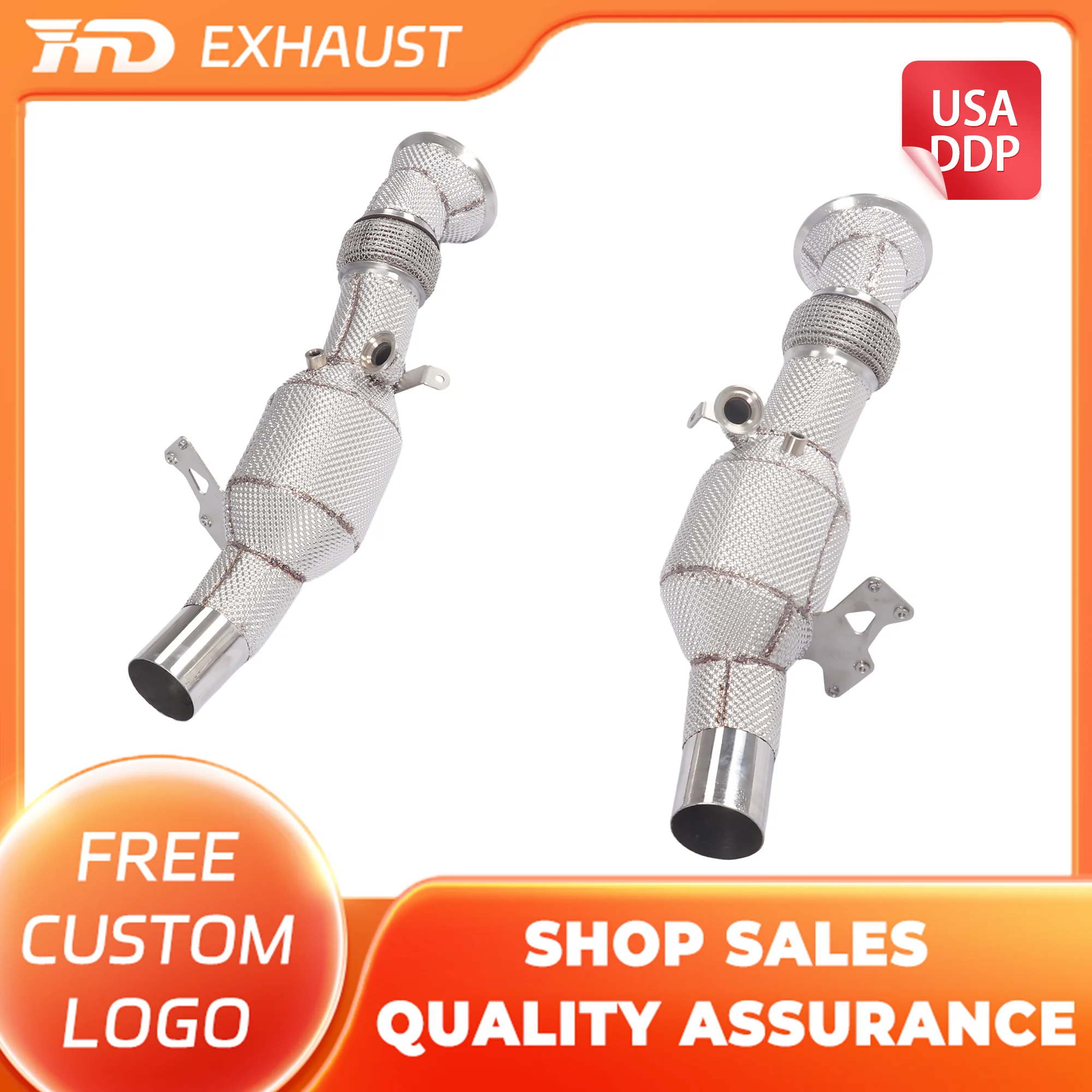 HMD Hot Sales Stainless Steel With Heat Shield Downpipe for Ferrari 296 Easy Installation Exhaust With Catalysis Auto Parts
HMD Hot Sales Stainless Steel With Heat Shield Downpipe for Ferrari 296 Easy Installation Exhaust With Catalysis Auto Parts