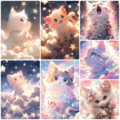 Glowing Star Cotton Cloud Floral Headwear Iridescent Fur Cute Kitty Sky Scenery Jigsaw Puzzle, Unique Birthday Present for Girls
Glowing Star Cotton Cloud Floral Headwear Iridescent Fur Cute Kitty Sky Scenery Jigsaw Puzzle, Unique Birthday Present for Girls