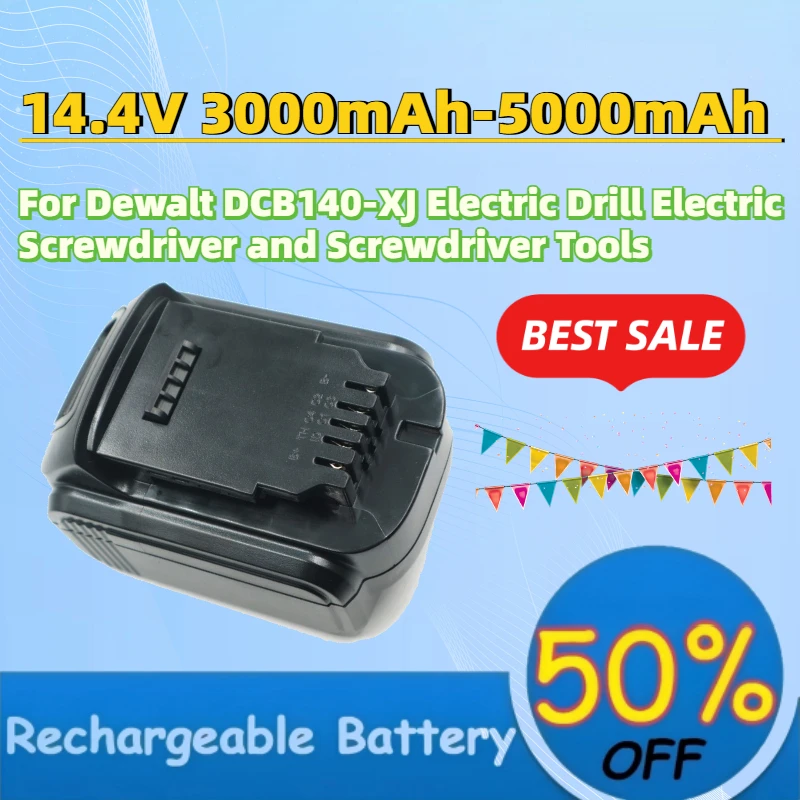 New 14.4V 3.0Ah-5.0Ah Rechargeable Li-ion Battery for Dewalt DCB140-XJ Electric Drill Electric Screwdriver and Screwdriver Tools
New 14.4V 3.0Ah-5.0Ah Rechargeable Li-ion Battery for Dewalt DCB140-XJ Electric Drill Electric Screwdriver and Screwdriver Tools