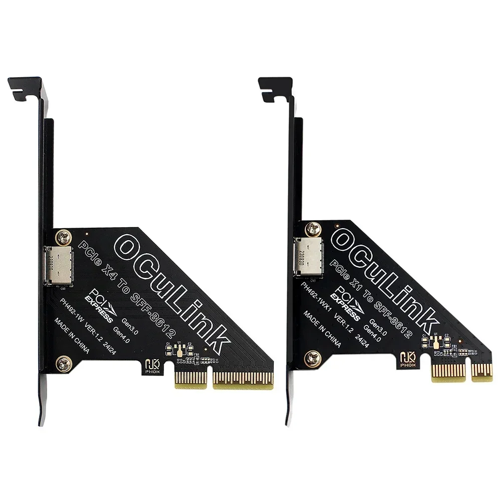 Карта адаптера PCIe To SFF 8611&8612 PCI Express PCI-E X4/X1 SSD Convert Card PCIe X4/X1 SSD To U.2 OCUlink SFF-8612 Adapter
Карта адаптера PCIe To SFF 8611&8612 PCI Express PCI-E X4/X1 SSD Convert Card PCIe X4/X1 SSD To U.2 OCUlink SFF-8612 Adapter
