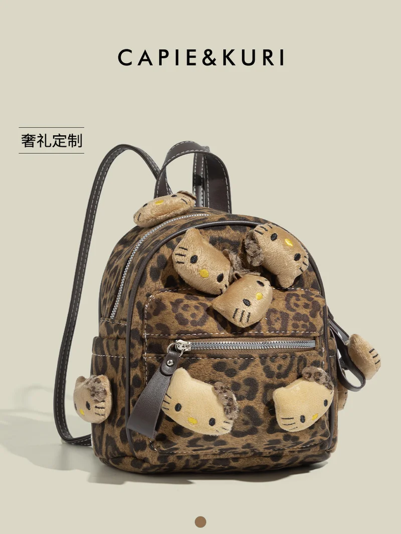 Sanrio Cute Hello Kitty Leopard Print Bag Niche Style Bag Women'S Fashionable Portable Kawaii Outdoor Travel Plush Storage Bag
Sanrio Cute Hello Kitty Leopard Print Bag Niche Style Bag Women'S Fashionable Portable Kawaii Outdoor Travel Plush Storage Bag