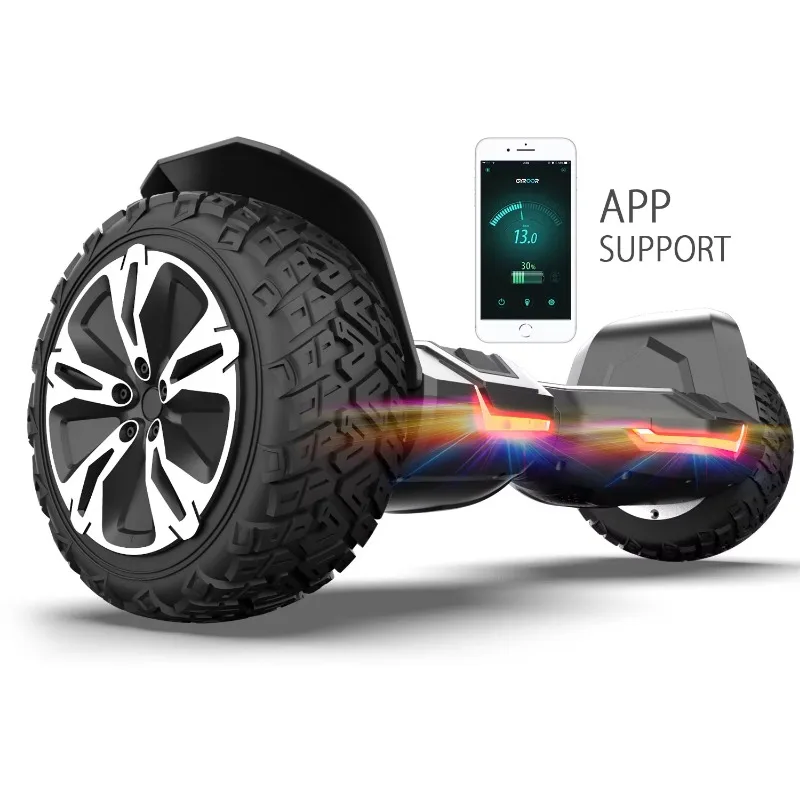Gyroscope Off-Road Vehicle 8.5 "Warrior G2 2 Wheel Self-Balancing Electric Scooter Hoverboard with Application Speaker
Gyroscope Off-Road Vehicle 8.5 "Warrior G2 2 Wheel Self-Balancing Electric Scooter Hoverboard with Application Speaker