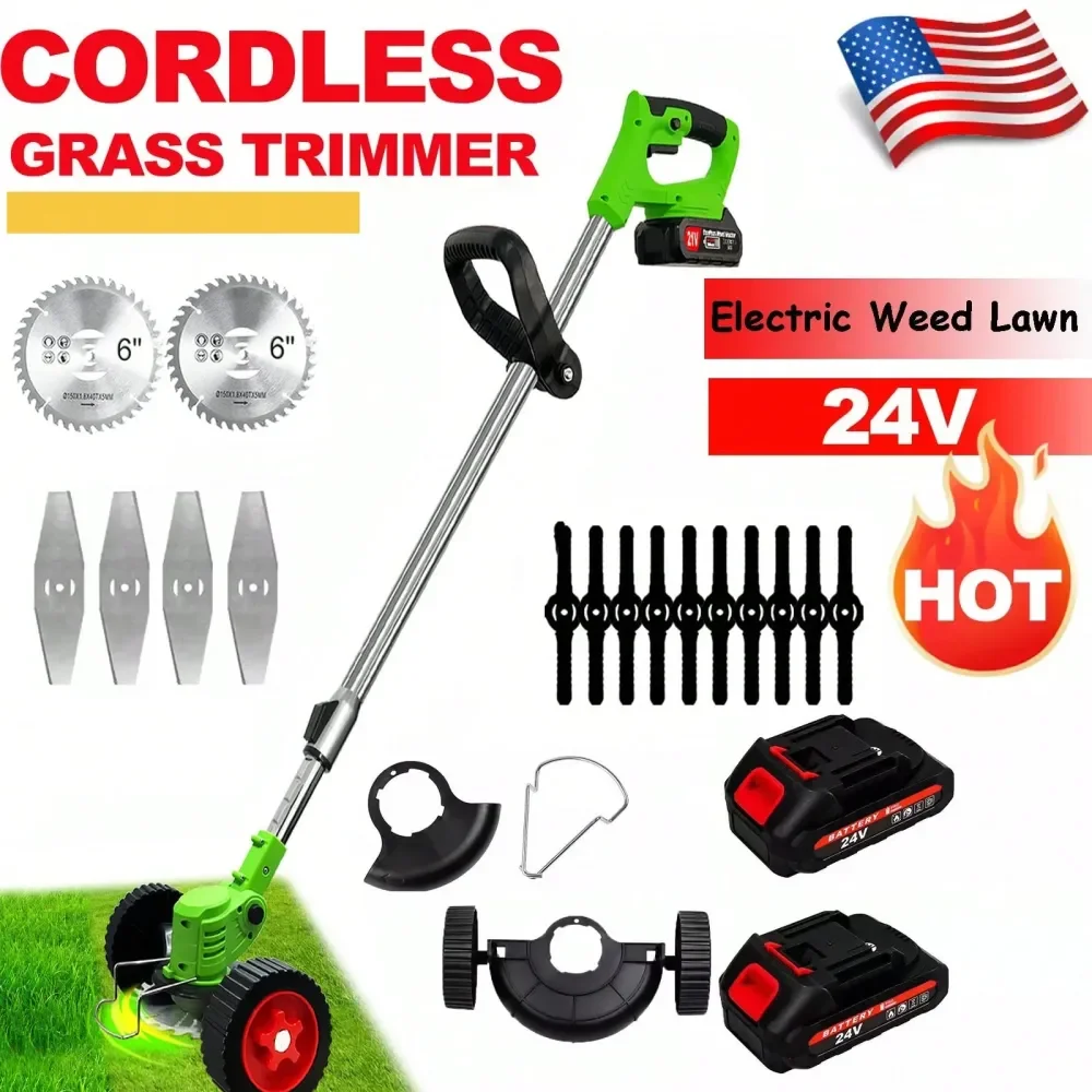 Electric String Trimmer, Cordless, For Eating And Lawn Edging 2025 graded Cordless Electric Weeds Trimmer 3 IN 1 24V Battery
Electric String Trimmer, Cordless, For Eating And Lawn Edging 2025 graded Cordless Electric Weeds Trimmer 3 IN 1 24V Battery