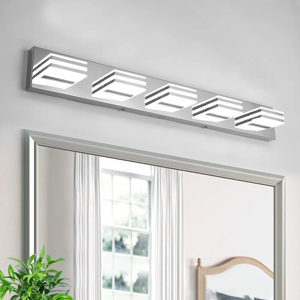 LED Vanity Lighting 30W Lights for Mirror 5 Light Bath Wall Lamps 34 Inch Bathroom Sink Lights over Vanity Modern Long Bath
LED Vanity Lighting 30W Lights for Mirror 5 Light Bath Wall Lamps 34 Inch Bathroom Sink Lights over Vanity Modern Long Bath
