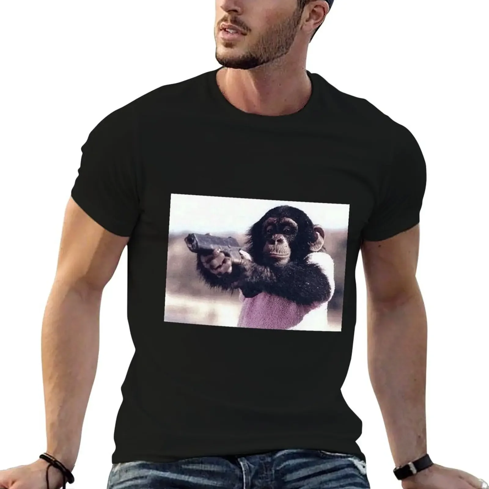 Monkey With Gun T-Shirt gifts for boyfriend oversize t-shirts man mens workout shirts
Monkey With Gun T-Shirt gifts for boyfriend oversize t-shirts man mens workout shirts