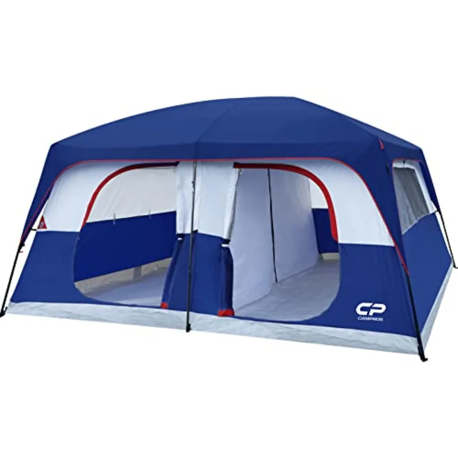 12 Person Cabin Tent 2 Room Extra Large Straight Wall Camping Tents Waterproof Windproof with Top Rainfly 6 Large Mesh Windows
12 Person Cabin Tent 2 Room Extra Large Straight Wall Camping Tents Waterproof Windproof with Top Rainfly 6 Large Mesh Windows