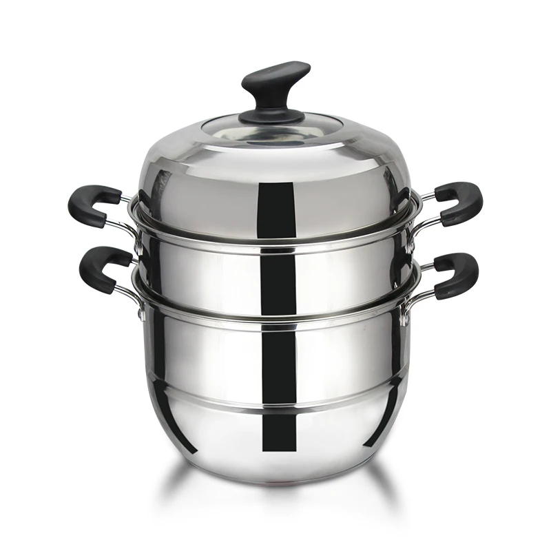 Bottom stainless steel, three-layer steamer, environmentally friendly, safe and durable
Bottom stainless steel, three-layer steamer, environmentally friendly, safe and durable