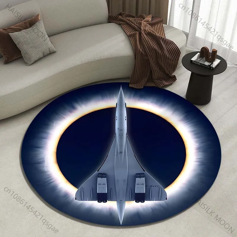 Multiple sizes Aircraft flying through halo Print Round Carpet Living Room Bedroom Table Chair Sofa Decorative Carpet
Multiple sizes Aircraft flying through halo Print Round Carpet Living Room Bedroom Table Chair Sofa Decorative Carpet
