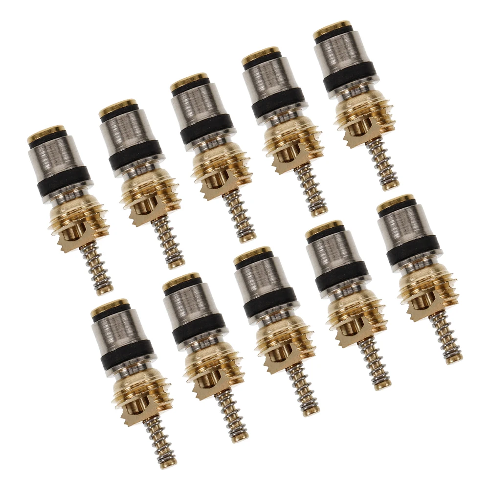 10Pcs Copper Valve Core Kit for Car Ac R134a 3 Valve Core High Low Pressure Automotive Air Conditioning System Repair
10Pcs Copper Valve Core Kit for Car Ac R134a 3 Valve Core High Low Pressure Automotive Air Conditioning System Repair