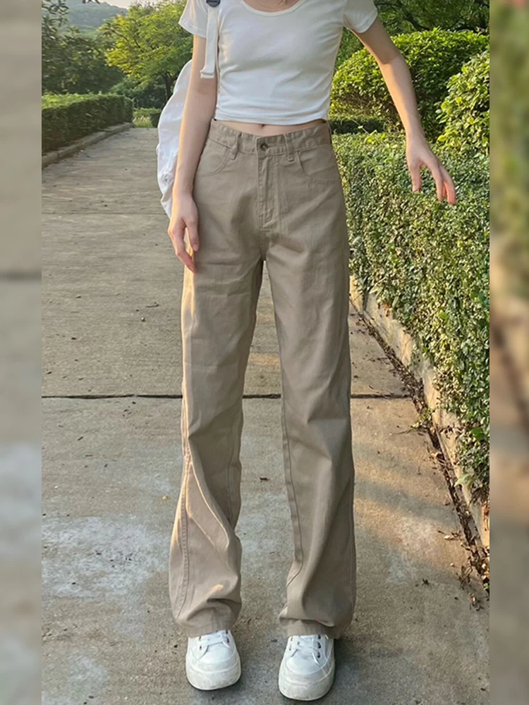 Khaki Denim Jeans High Waist Loose Straight Casual Women's Spring Summer American Sle Versatile Wide Leg Pants
Khaki Denim Jeans High Waist Loose Straight Casual Women's Spring Summer American Sle Versatile Wide Leg Pants