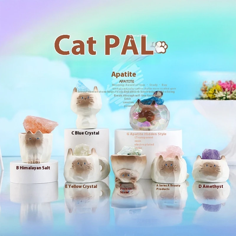 Pal Cat Crystal слепая коробка мини грубый камень мультфильм милая фигурка животного настольный офисный декор автомобильное украшение счастливый креативный подарок
Pal Cat Crystal слепая коробка мини грубый камень мультфильм милая фигурка животного настольный офисный декор автомобильное украшение счастливый креативный подарок
