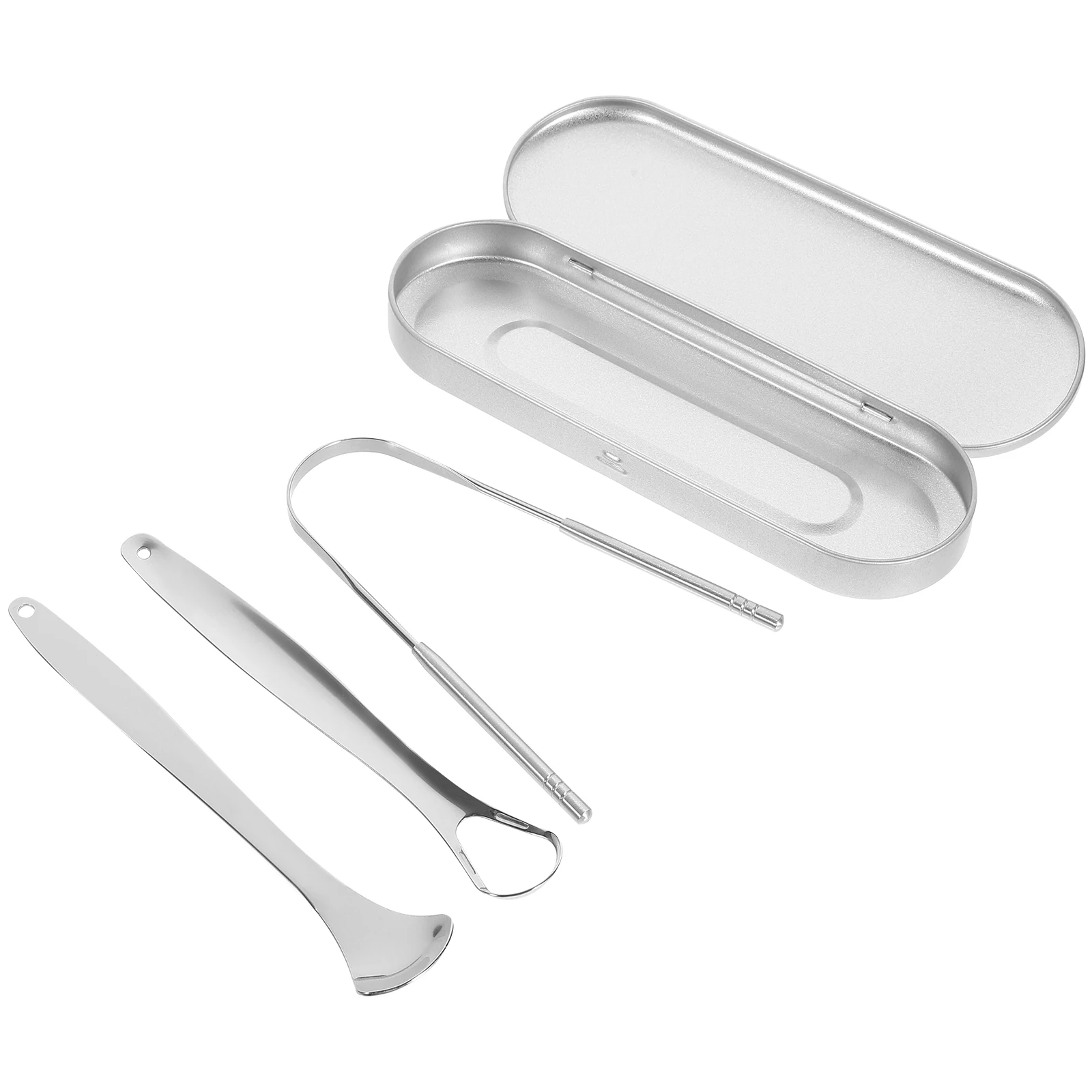 1 Set 3pcs Stainless Steel U-shaped Tongue Scraper Tongue Cleaner Dental Scraper for Adults (Silver)
1 Set 3pcs Stainless Steel U-shaped Tongue Scraper Tongue Cleaner Dental Scraper for Adults (Silver)