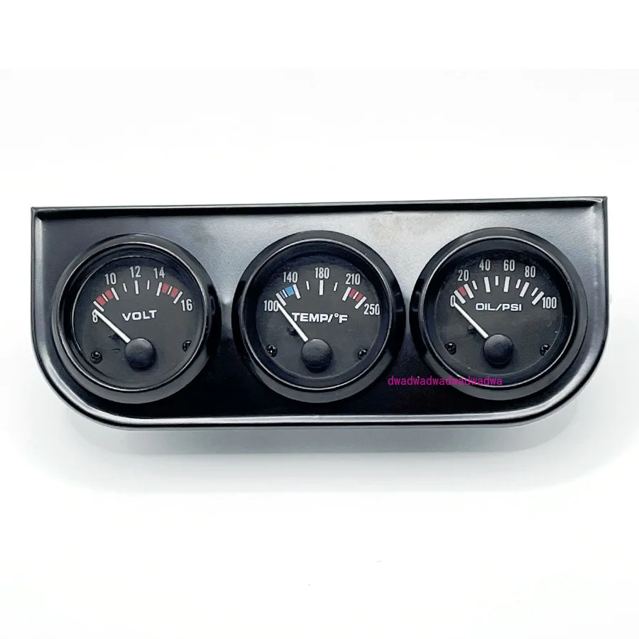 Car modification instrument 3-in-1 voltmeter water temperature meter oil meter black cover black frame white shell
Car modification instrument 3-in-1 voltmeter water temperature meter oil meter black cover black frame white shell