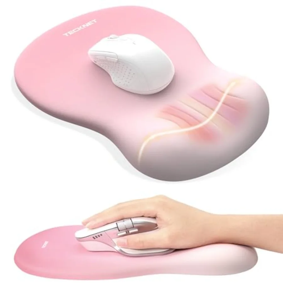 Ergonomic Mouse Pad with Wrist Rest, Memory Foam Mousepad with Wrist Support, Smooth Surface, Middle Concave and Non-Slip Base
Ergonomic Mouse Pad with Wrist Rest, Memory Foam Mousepad with Wrist Support, Smooth Surface, Middle Concave and Non-Slip Base