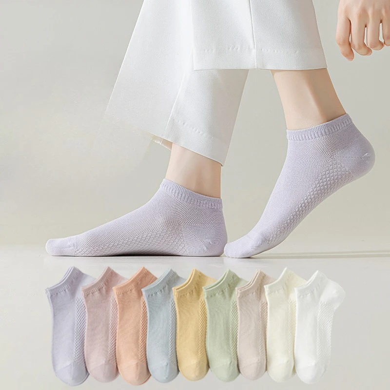 10 pairs of women's pure cotton odor proof sweat absorbing summer thin style women's short socks mesh boneless all cotton socks
10 pairs of women's pure cotton odor proof sweat absorbing summer thin style women's short socks mesh boneless all cotton socks