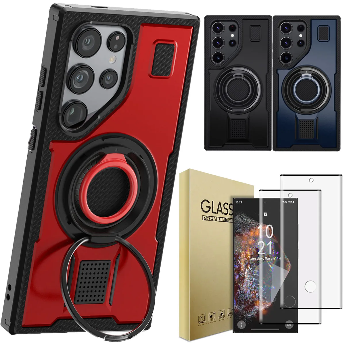 Для Samsung Galaxy S24 Ultra S24 FE 5G чехол с подставкой противоударный чехол и 2 шт. полное покрытие закаленное стекло защитные пленки для экрана
Для Samsung Galaxy S24 Ultra S24 FE 5G чехол с подставкой противоударный чехол и 2 шт. полное покрытие закаленное стекло защитные пленки для экрана