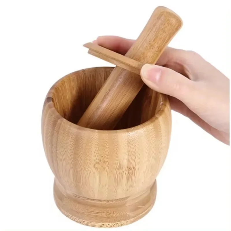 Natural Bamboo Wood Pestle and Mortar Herb Spice Tools Garlic Pepper Herb Spice Grinder Crusher
Natural Bamboo Wood Pestle and Mortar Herb Spice Tools Garlic Pepper Herb Spice Grinder Crusher