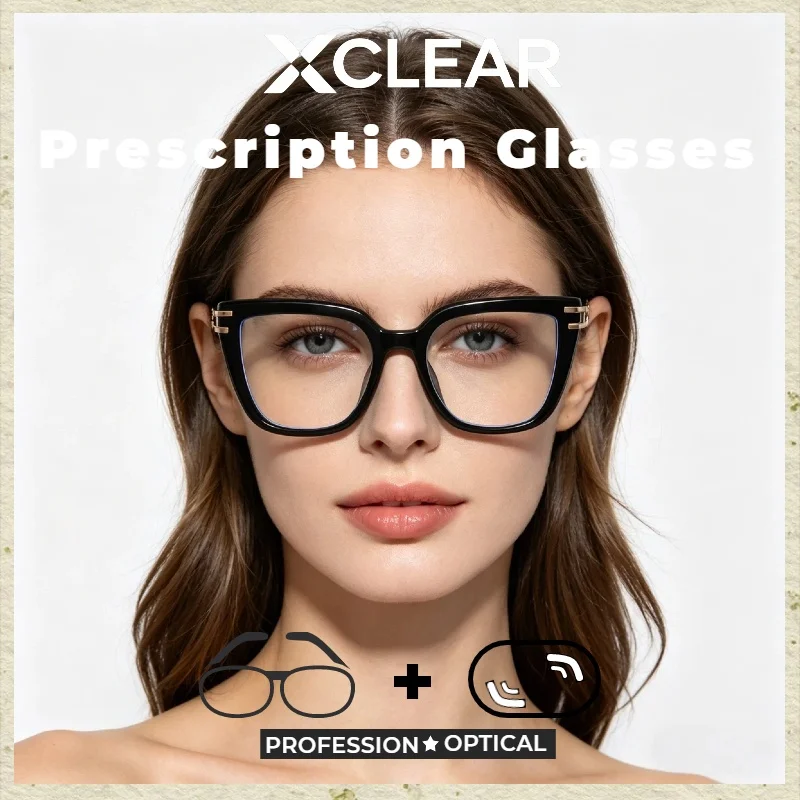 Xclear New Fashion Cateye Frame Myopia Prescription Glasses Currents High Quality Anti Blue Light Progressive Optical Eyeware
Xclear New Fashion Cateye Frame Myopia Prescription Glasses Currents High Quality Anti Blue Light Progressive Optical Eyeware