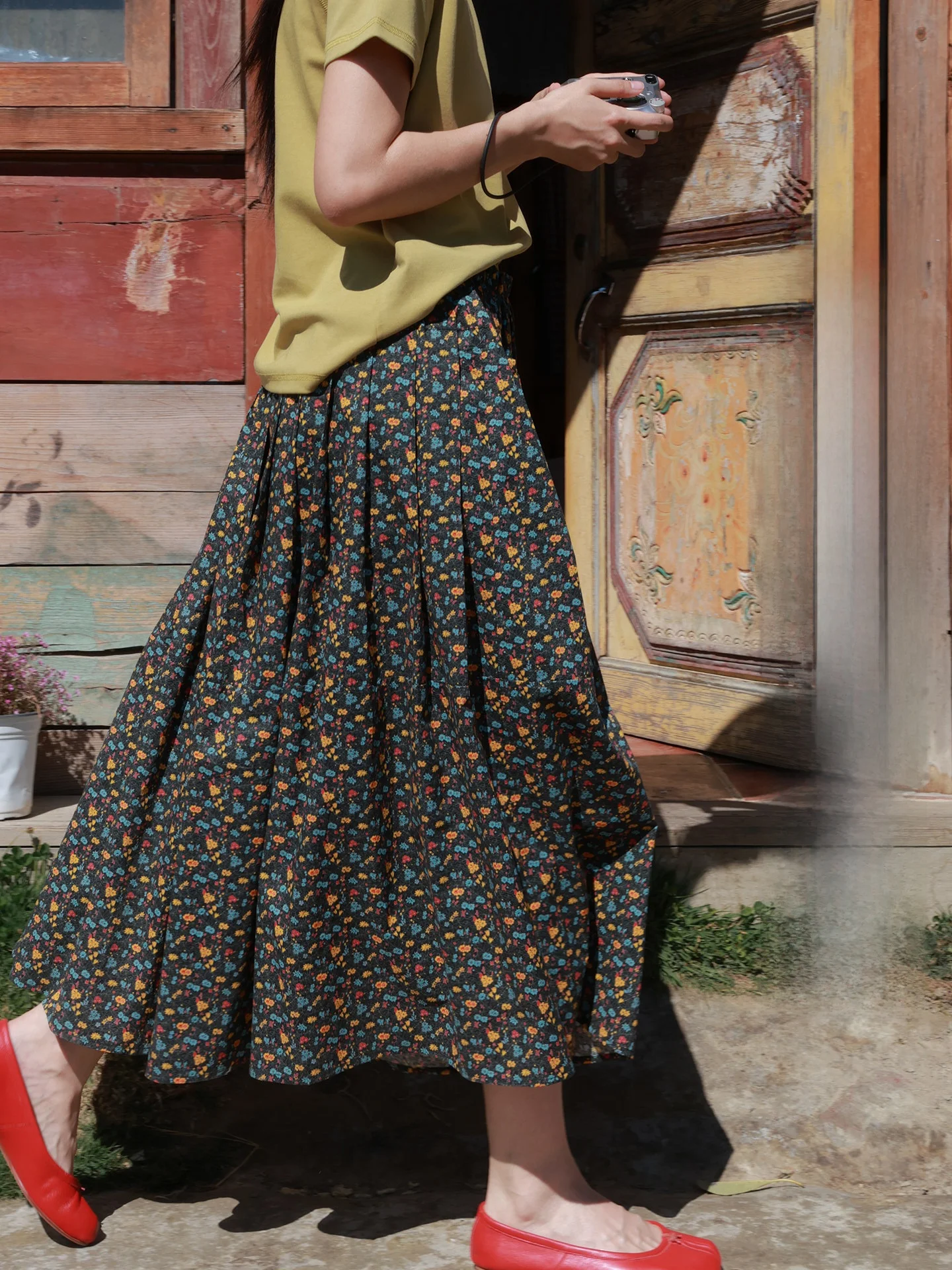 Spring 2026 Floral Print Loose Women's Half Skirt Cotton A-Line Skirt Elastic Waist Slimming Drawwind2026 New Arrival
Spring 2026 Floral Print Loose Women's Half Skirt Cotton A-Line Skirt Elastic Waist Slimming Drawwind2026 New Arrival