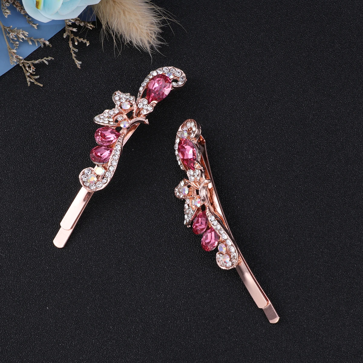 2 PCS Bridal Hair Accessories Butterfly Crystal Barrettes Fashion Hairclip Women's
2 PCS Bridal Hair Accessories Butterfly Crystal Barrettes Fashion Hairclip Women's