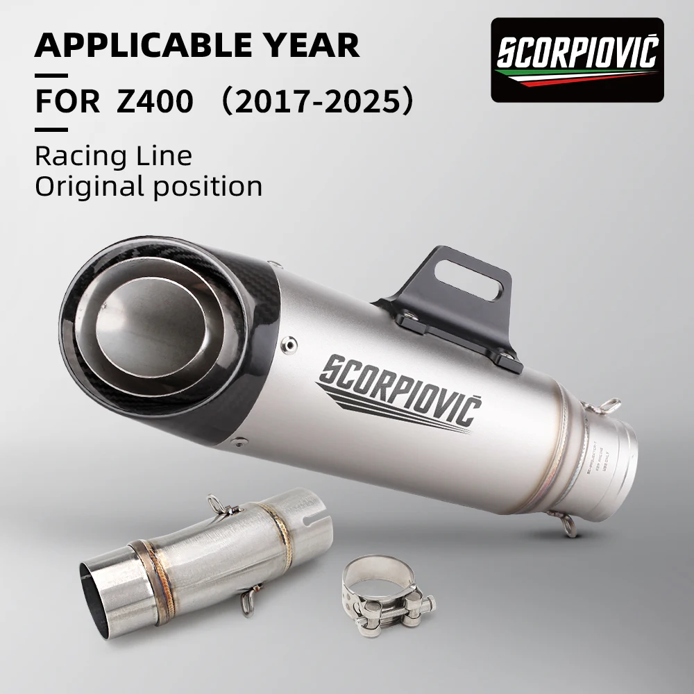 Motor Z400 Ninja400 motorcycle exhaust connecting rod pipe Silp On stainless steel GP project muffler
Motor Z400 Ninja400 motorcycle exhaust connecting rod pipe Silp On stainless steel GP project muffler