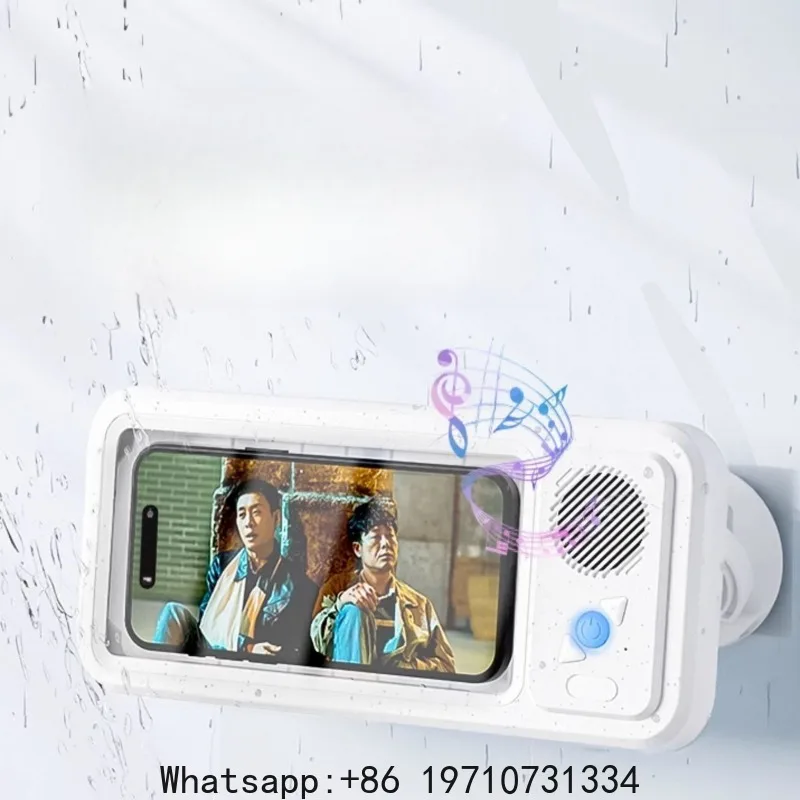 Waterproof Bluetooth Shower Speaker with Phone Holder, Anti-Fog Rotating Stand for Touchscreen Devices
Waterproof Bluetooth Shower Speaker with Phone Holder, Anti-Fog Rotating Stand for Touchscreen Devices
