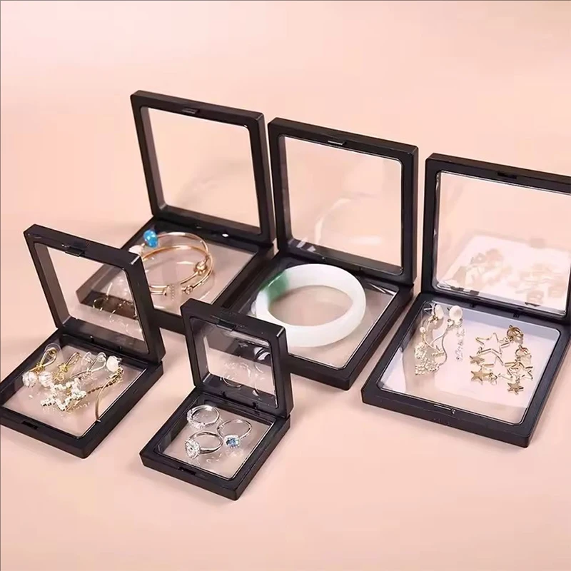 5/10pcs,Transparent floating display box, plastic film jewelry packaging box jewelry, necklace ring and collectible storage box
5/10pcs,Transparent floating display box, plastic film jewelry packaging box jewelry, necklace ring and collectible storage box