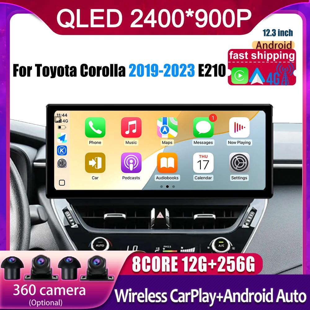 12.3 inch For Toyota Corolla 2019-2023 E210 Android 15 Car Radio Multimedia Video Player Navigation GPS Auto Carplay Bluetooth
12.3 inch For Toyota Corolla 2019-2023 E210 Android 15 Car Radio Multimedia Video Player Navigation GPS Auto Carplay Bluetooth