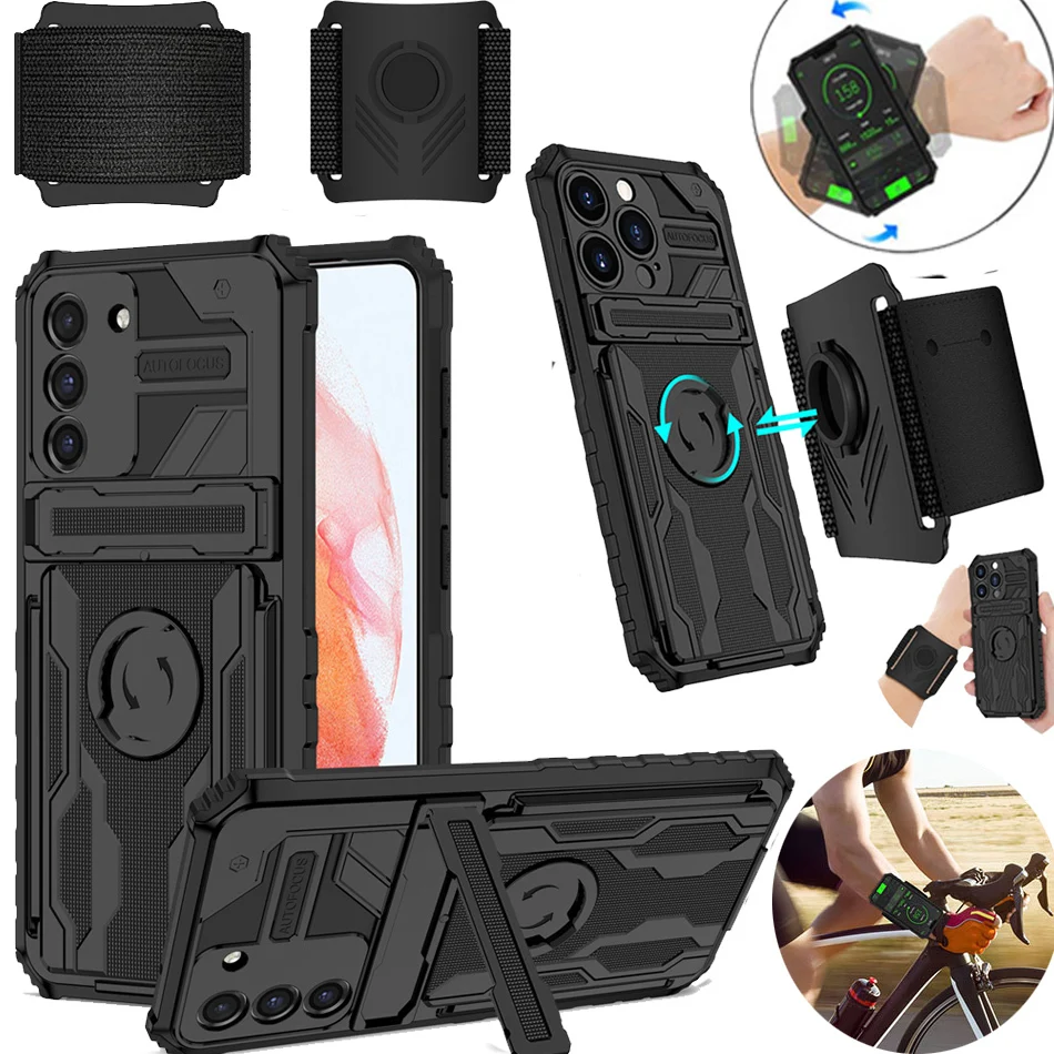 Armor Sport Armband Wrist band Phone Case For Samsung Galaxy Note20 S20 S21 Plus s23 s22 Ultra FE M02 M12 A20S Stand wBack Cover
Armor Sport Armband Wrist band Phone Case For Samsung Galaxy Note20 S20 S21 Plus s23 s22 Ultra FE M02 M12 A20S Stand wBack Cover