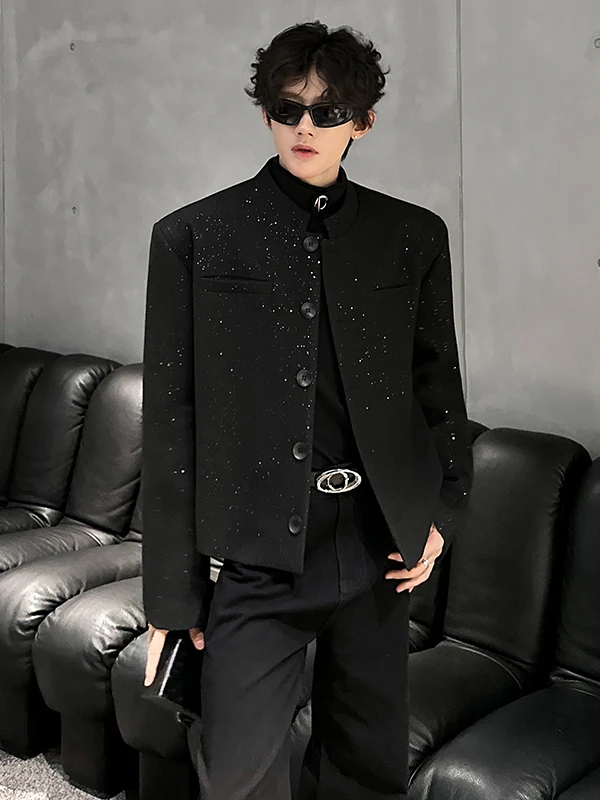 Мужская утепленная куртка Tangz Studio из серебристой шерсти с воротником-стойкой, повседневный костюм в западном стиле, осенне-зимнее пальто
Мужская утепленная куртка Tangz Studio из серебристой шерсти с воротником-стойкой, повседневный костюм в западном стиле, осенне-зимнее пальто