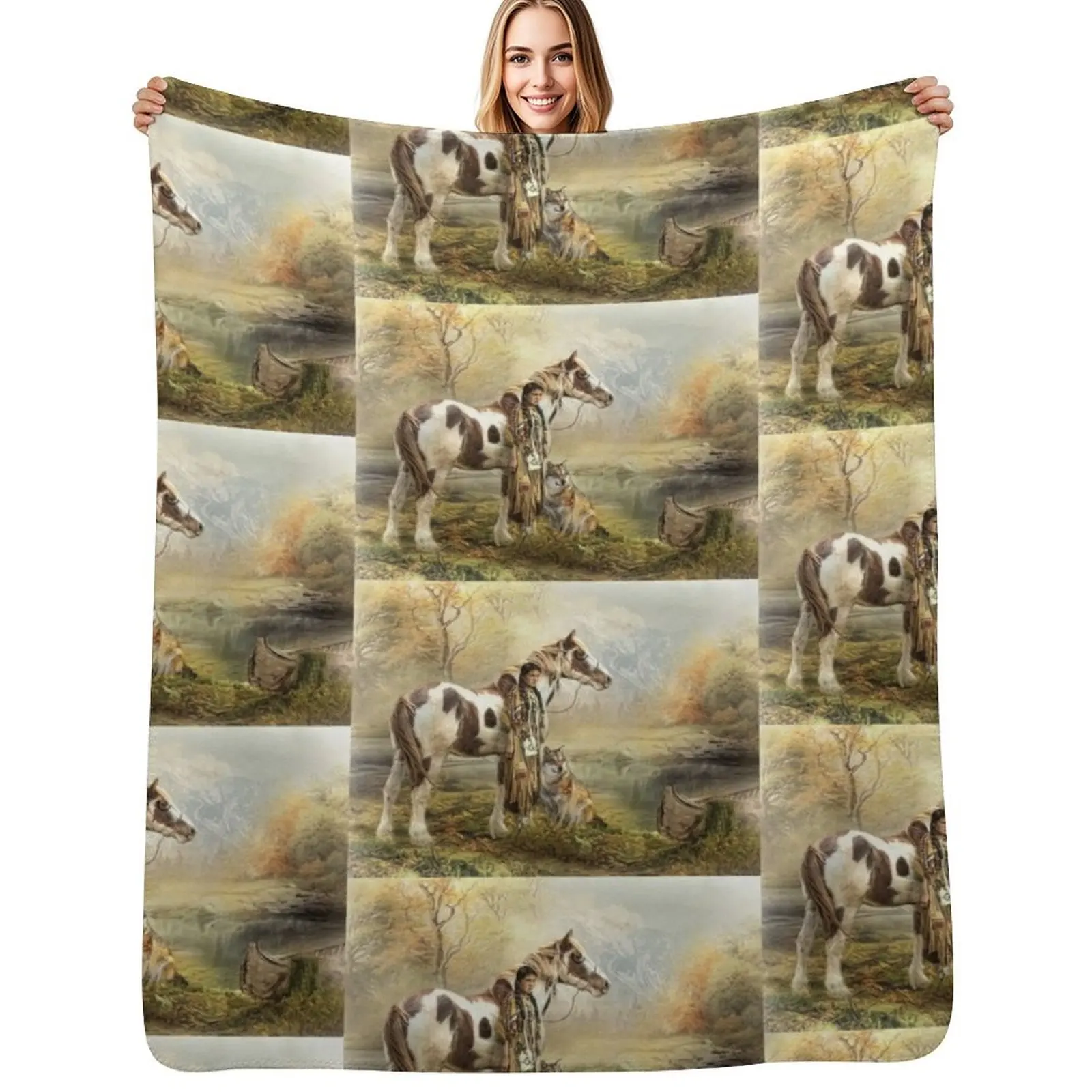 Indian Autumn Throw Blanket Easy Care Comfortable Blanket for Couch
Indian Autumn Throw Blanket Easy Care Comfortable Blanket for Couch