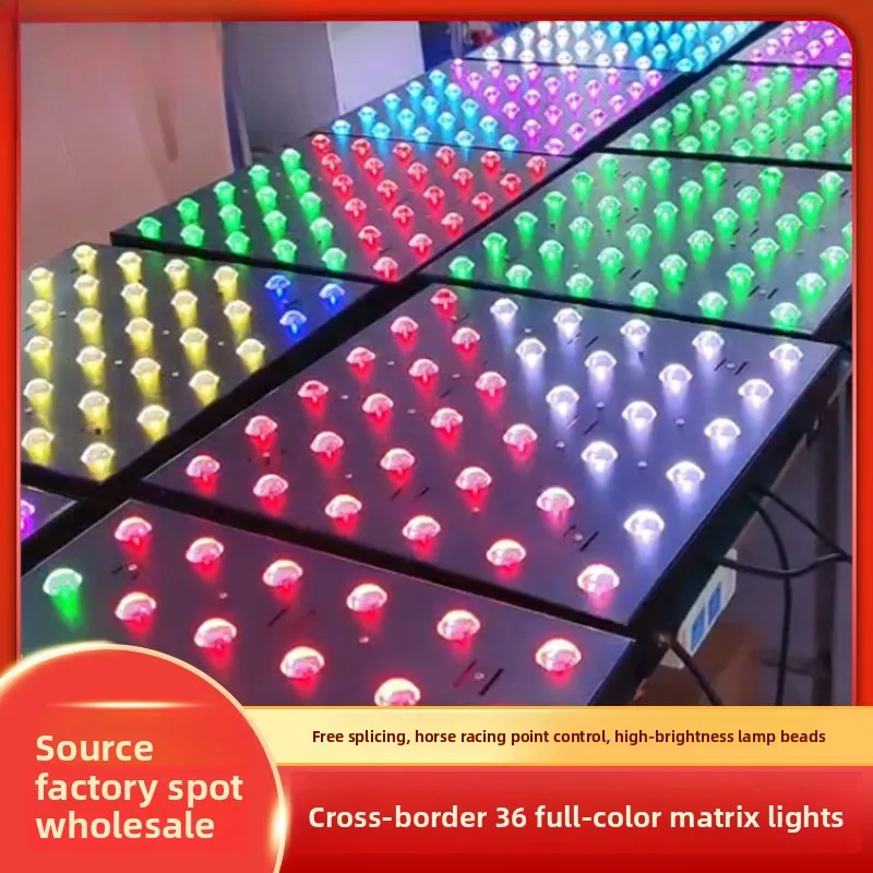 36 Full-Color Diamond Matrix Moving Head Light, RGB Stage Lamp for Bar Concert Wedding
36 Full-Color Diamond Matrix Moving Head Light, RGB Stage Lamp for Bar Concert Wedding