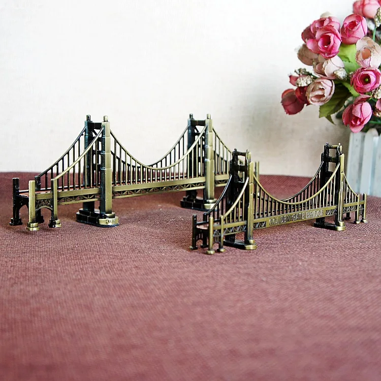 Bridge Model Gate Golden Building Statue American Desktop Architectural Metal Decor Ornament Souvenir Francisco San Architecture
Bridge Model Gate Golden Building Statue American Desktop Architectural Metal Decor Ornament Souvenir Francisco San Architecture