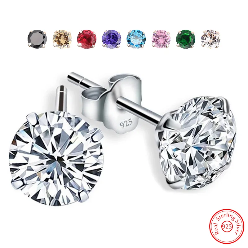 Pure 925 Sterling Silver New Jewelry Crystal Zircon Stud Earrings For Women XY0526
Pure 925 Sterling Silver New Jewelry Crystal Zircon Stud Earrings For Women XY0526