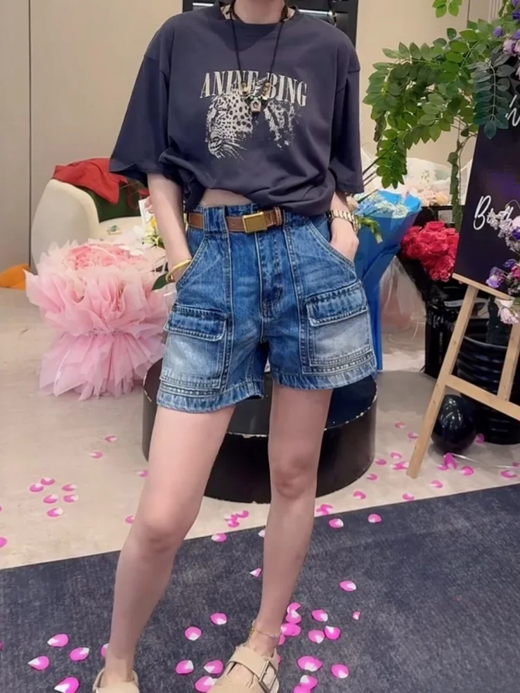 High Waist Wide Leg Short Jeans Women's Summer Thin New Style American Style Four Parts Workwear Pants plus Size Slimming
High Waist Wide Leg Short Jeans Women's Summer Thin New Style American Style Four Parts Workwear Pants plus Size Slimming
