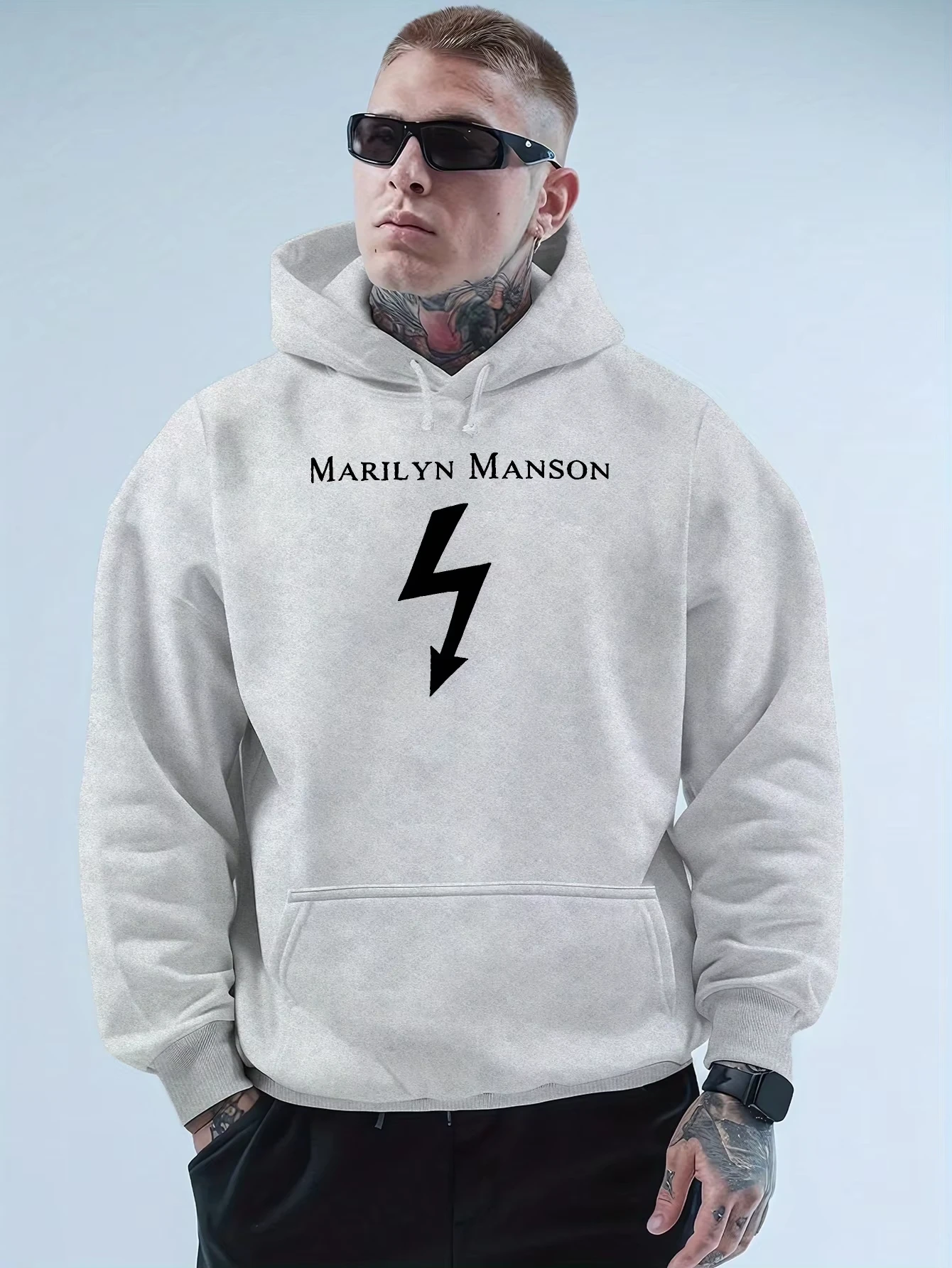 Мужской свитер с капюшоном Marilyn Manson — уютный осенне-зимний повседневный пуловер, длинный рукав, стандартный крой, модный подарок для мужчин
Мужской свитер с капюшоном Marilyn Manson — уютный осенне-зимний повседневный пуловер, длинный рукав, стандартный крой, модный подарок для мужчин
