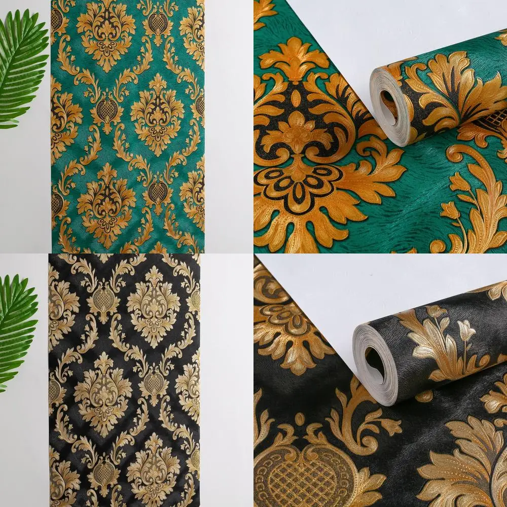 Emerald Green 3D European Wallpaper for Living Room Study Tea Room Dining Room Hotel Luxury Palace Embossed Large Flower
Emerald Green 3D European Wallpaper for Living Room Study Tea Room Dining Room Hotel Luxury Palace Embossed Large Flower