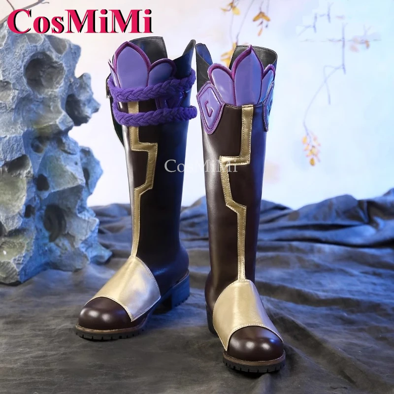 CosMiMi Game Genshin Impact Xiao Shoes Косплей Модные универсальные высокие сапоги Карнавальные вечерние аксессуары для ролевых игр Размер 36-43 Новый
CosMiMi Game Genshin Impact Xiao Shoes Косплей Модные универсальные высокие сапоги Карнавальные вечерние аксессуары для ролевых игр Размер 36-43 Новый
