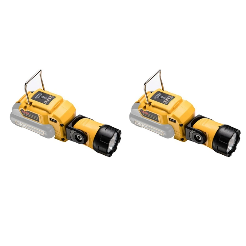 2X Work Lamp Flashlight DCL510 10.8V 12V Li-Ion Battery LED Cordless Work Light Portable Spotlight, For Dewalt, Yellow
2X Work Lamp Flashlight DCL510 10.8V 12V Li-Ion Battery LED Cordless Work Light Portable Spotlight, For Dewalt, Yellow